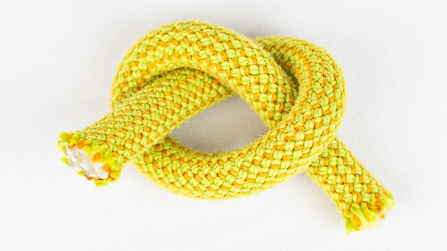yellow rope on a white background