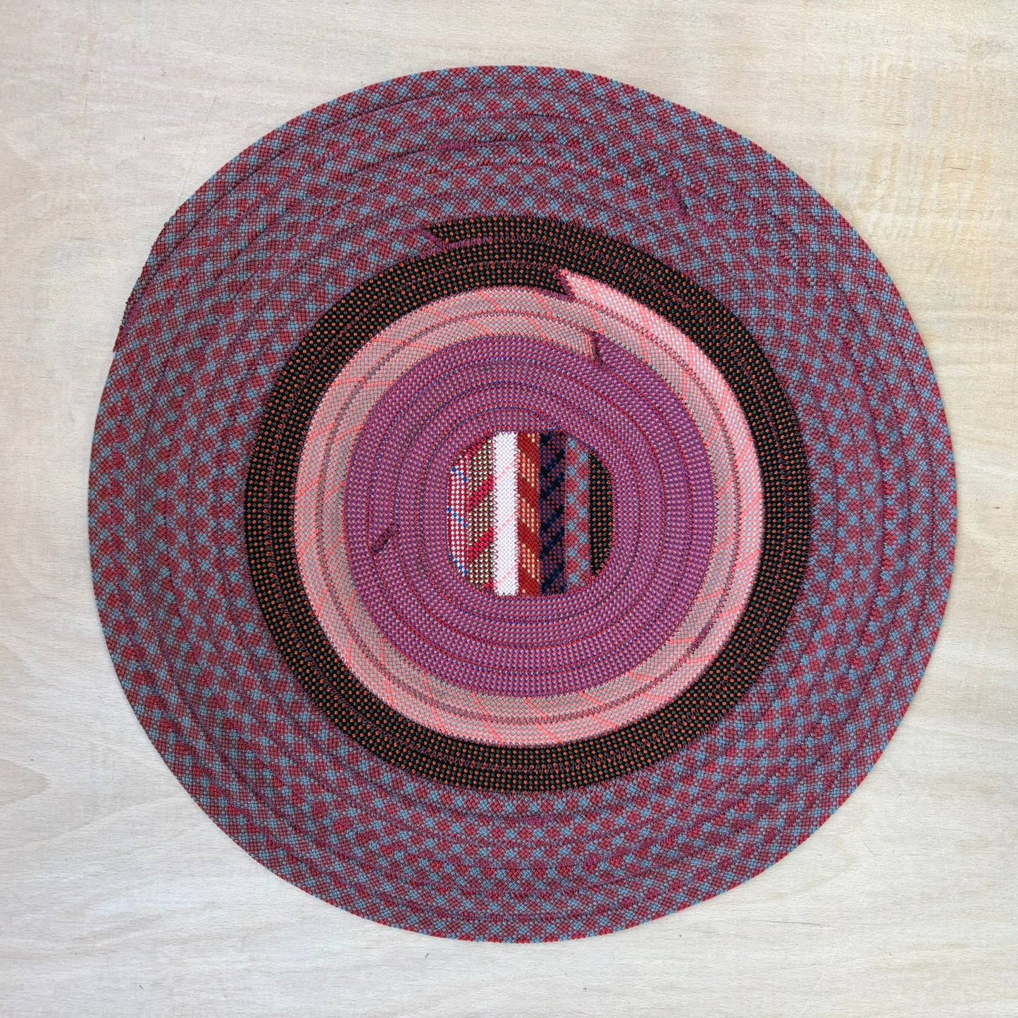 Upcycled Climbing Rope Rug - Pinks & Purples