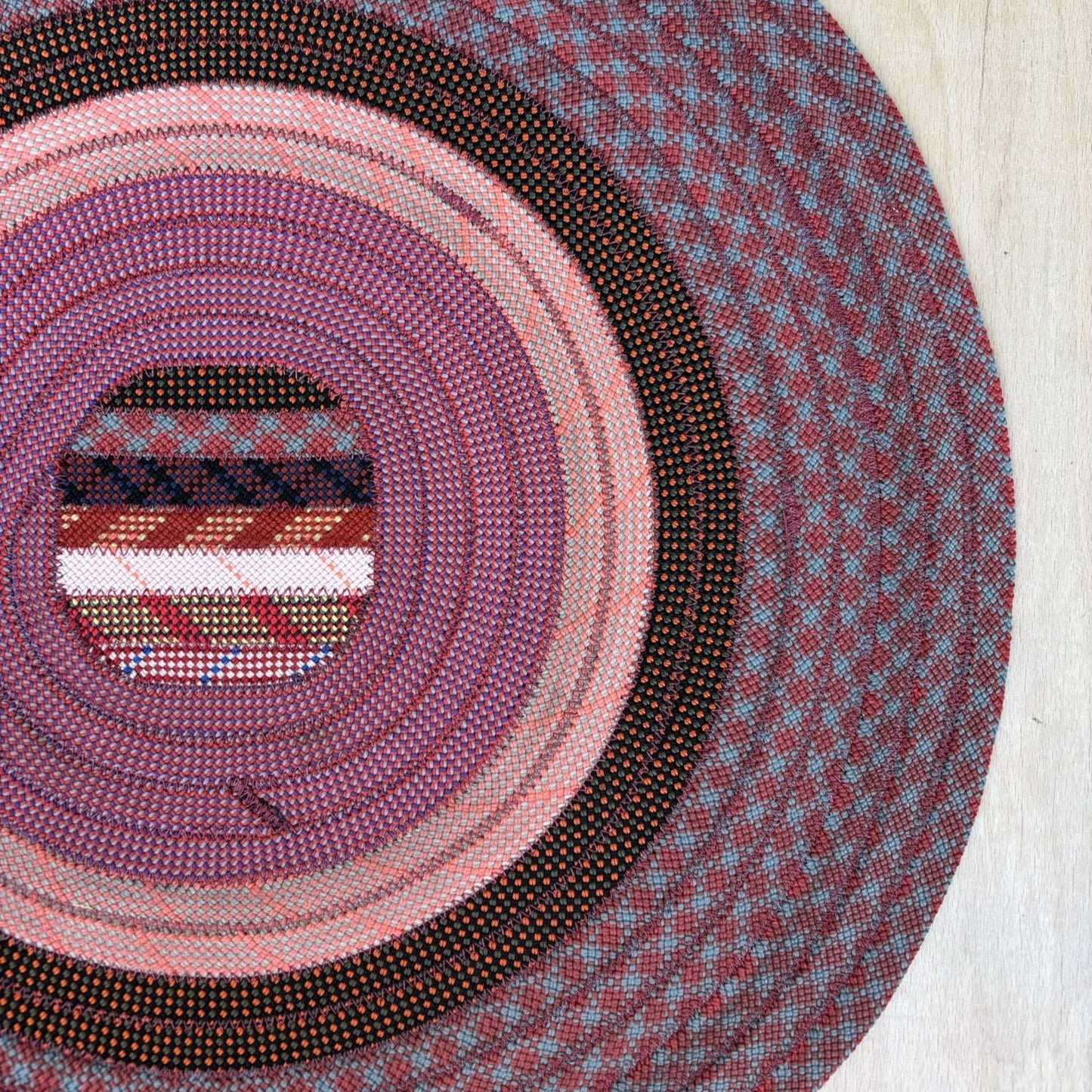 Upcycled Climbing Rope Rug - Pinks & Purples