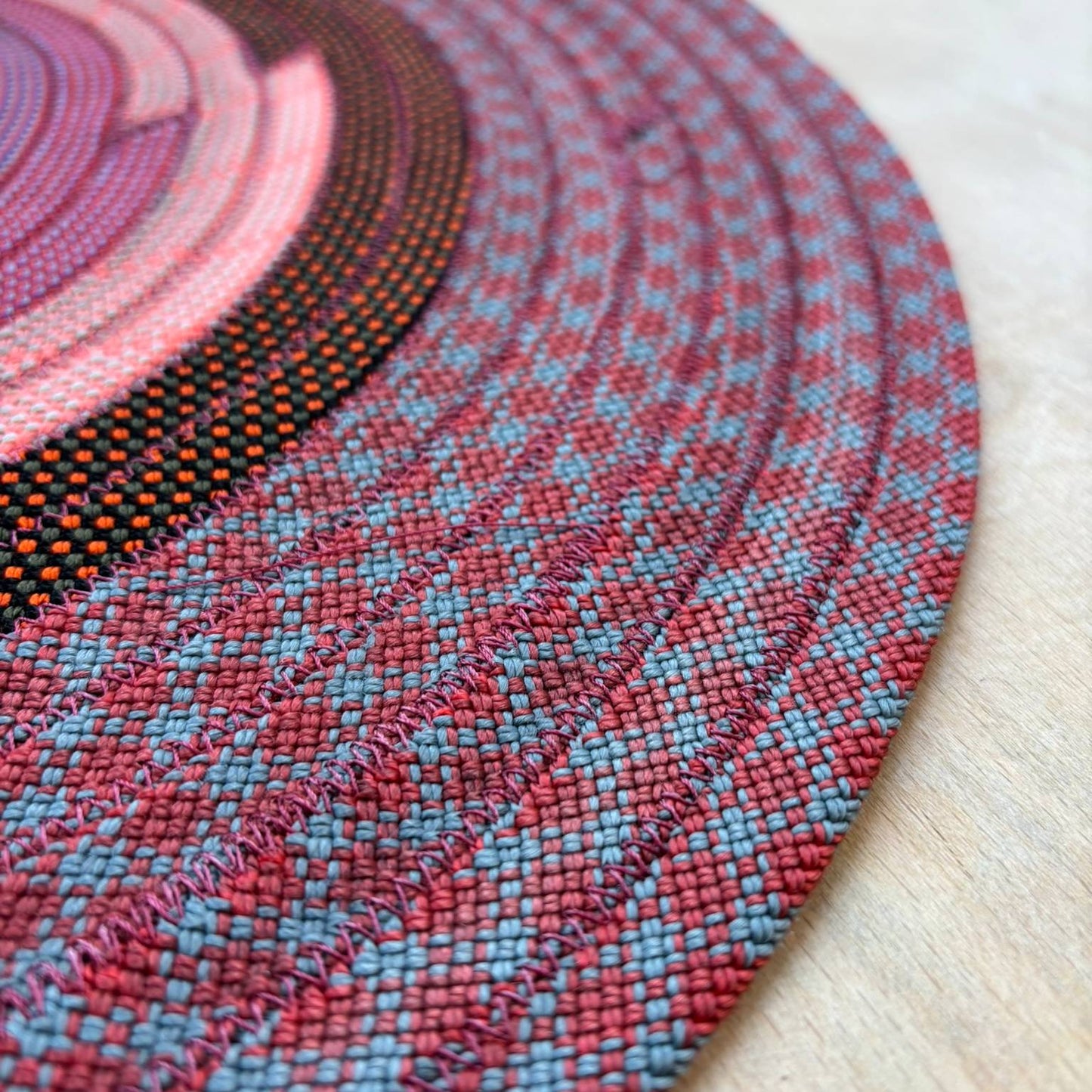 Upcycled Climbing Rope Rug - Pinks & Purples