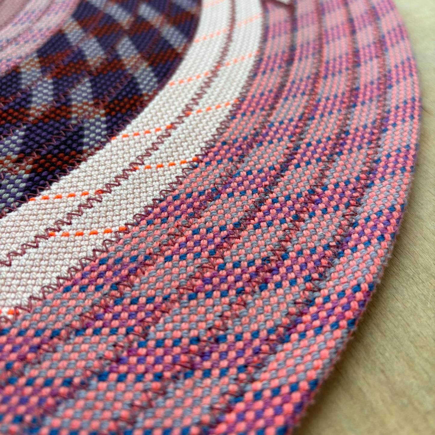 Upcycled Climbing Rope Rug - Pinks & Purples