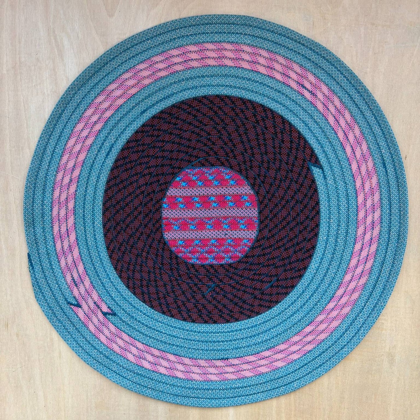 Upcycled Climbing Rope Rug - Pinks & Purples