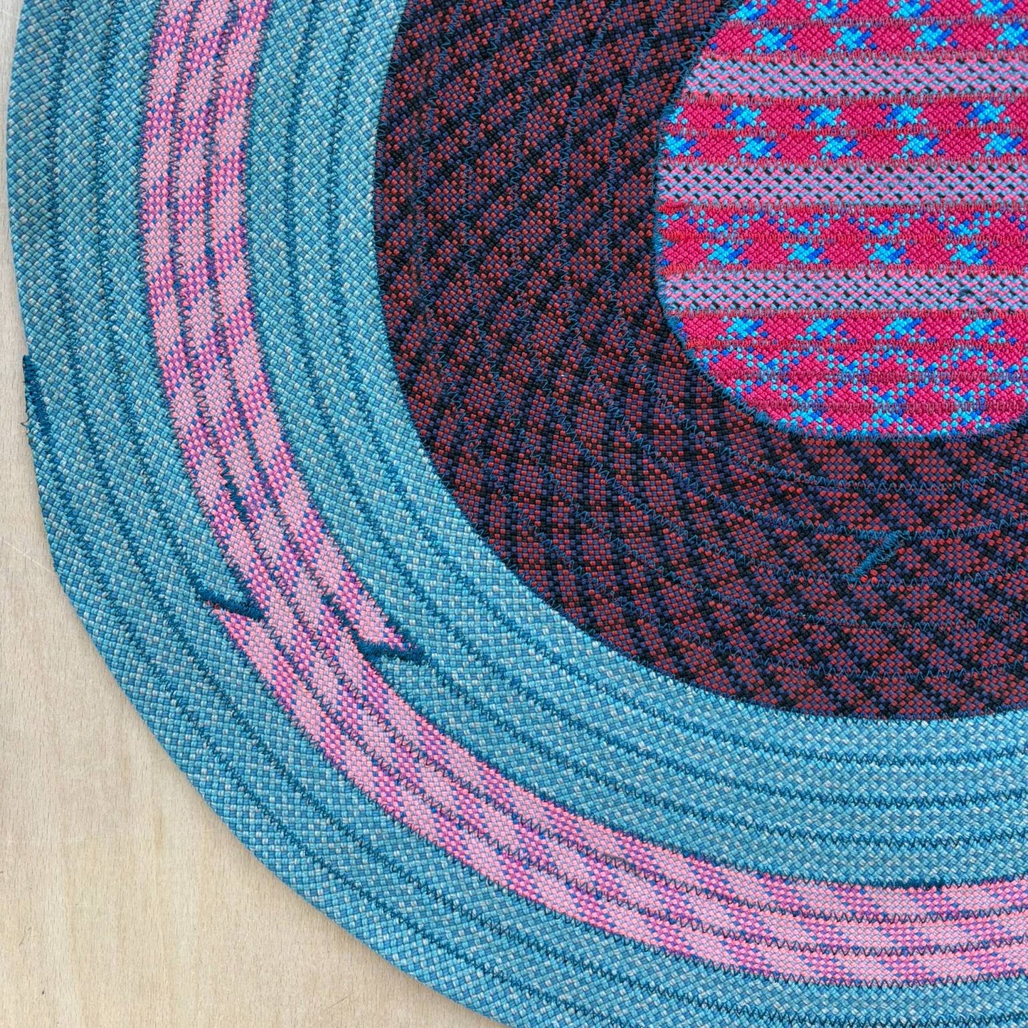 Upcycled Climbing Rope Rug - Pinks & Purples