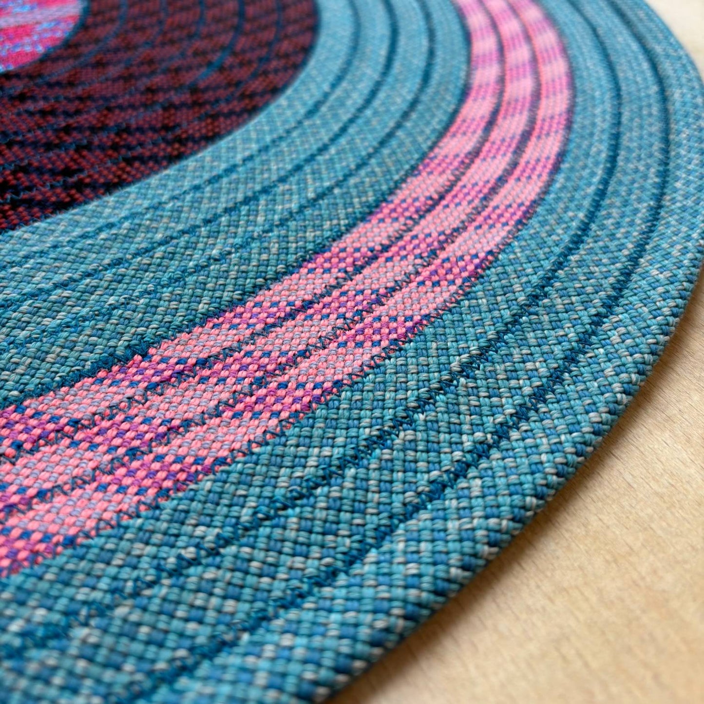 Upcycled Climbing Rope Rug - Pinks & Purples