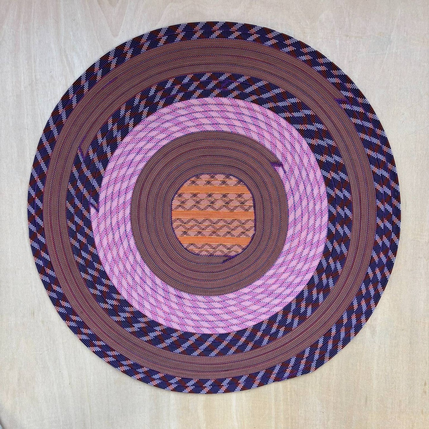 Upcycled Climbing Rope Rug - Pinks & Purples
