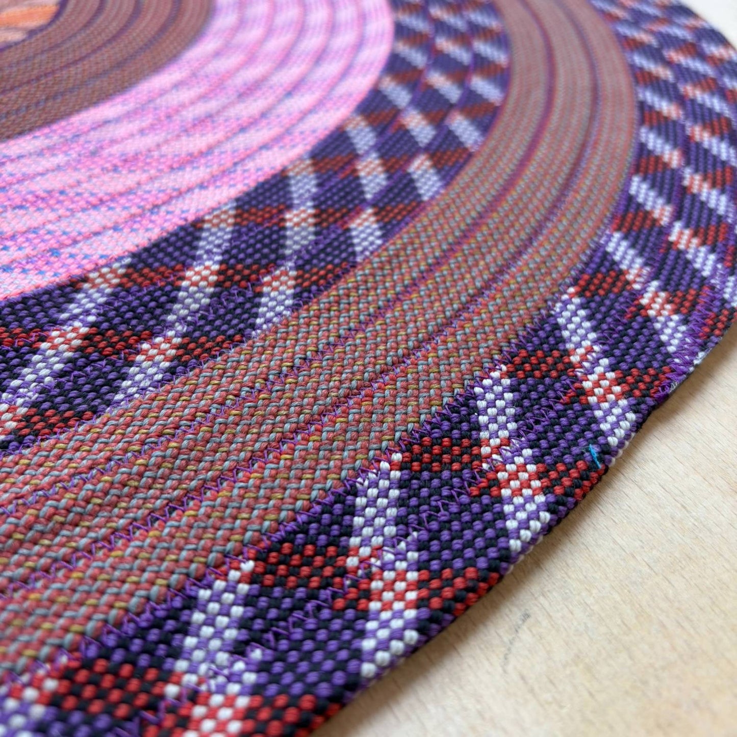 Upcycled Climbing Rope Rug - Pinks & Purples