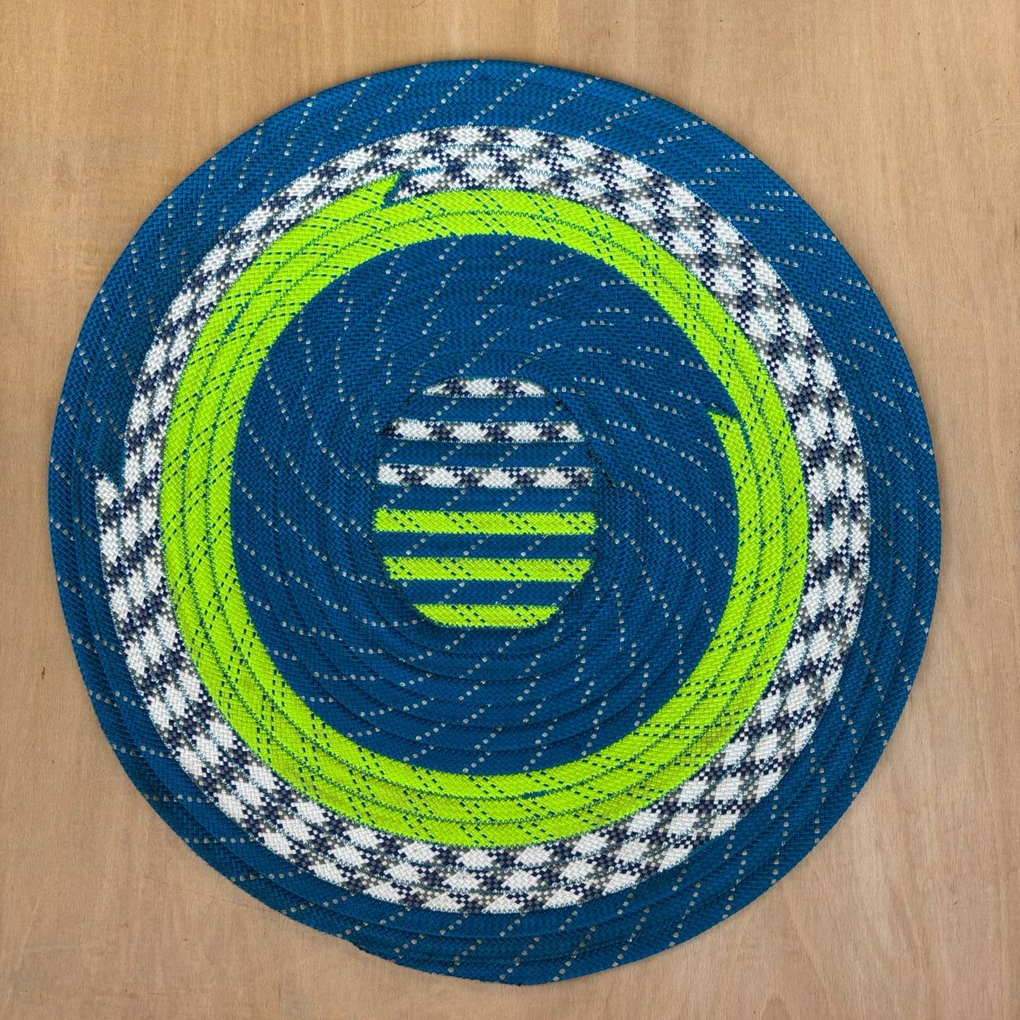 Upcycled Climbing Rope Rug - Statics
