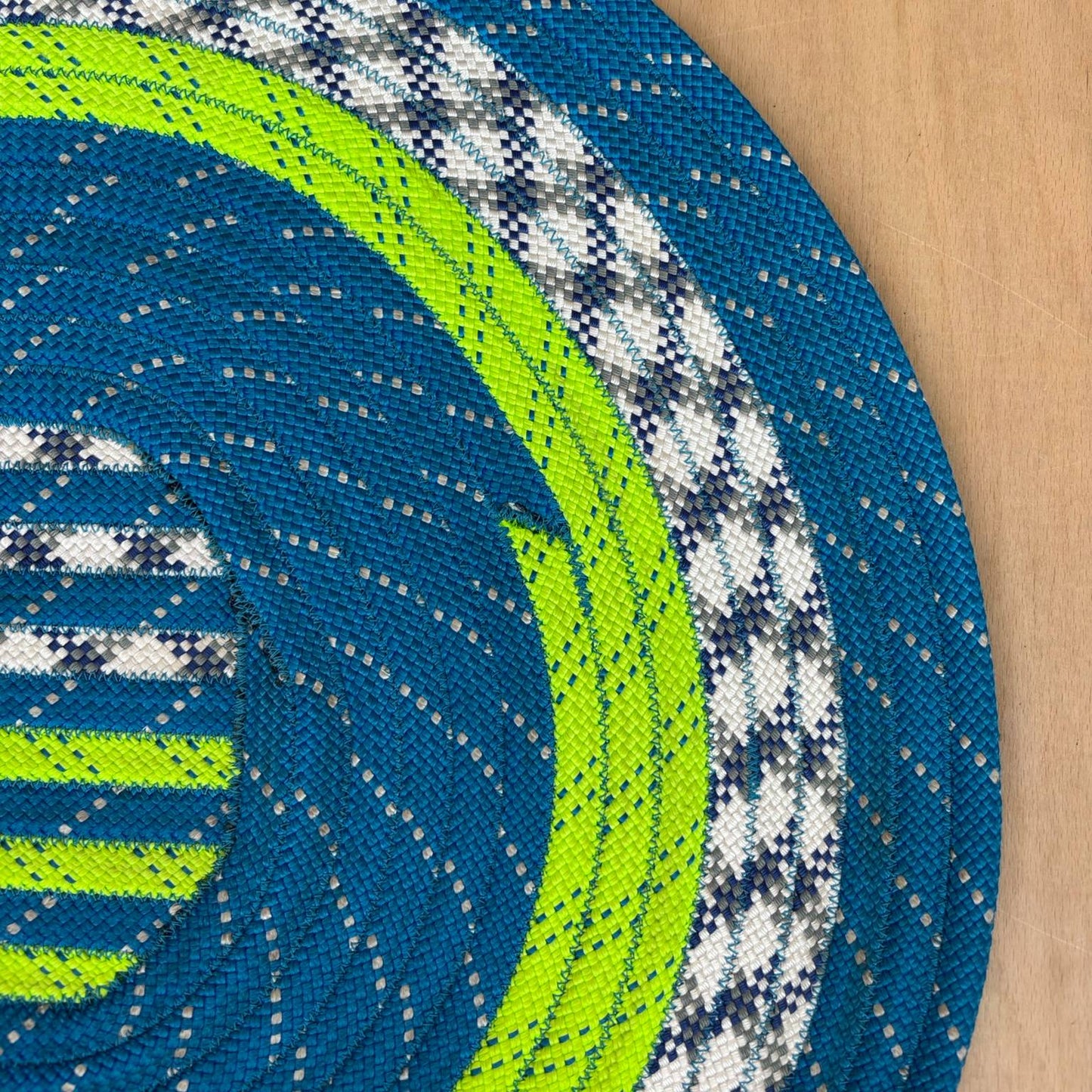 Upcycled Climbing Rope Rug - Statics