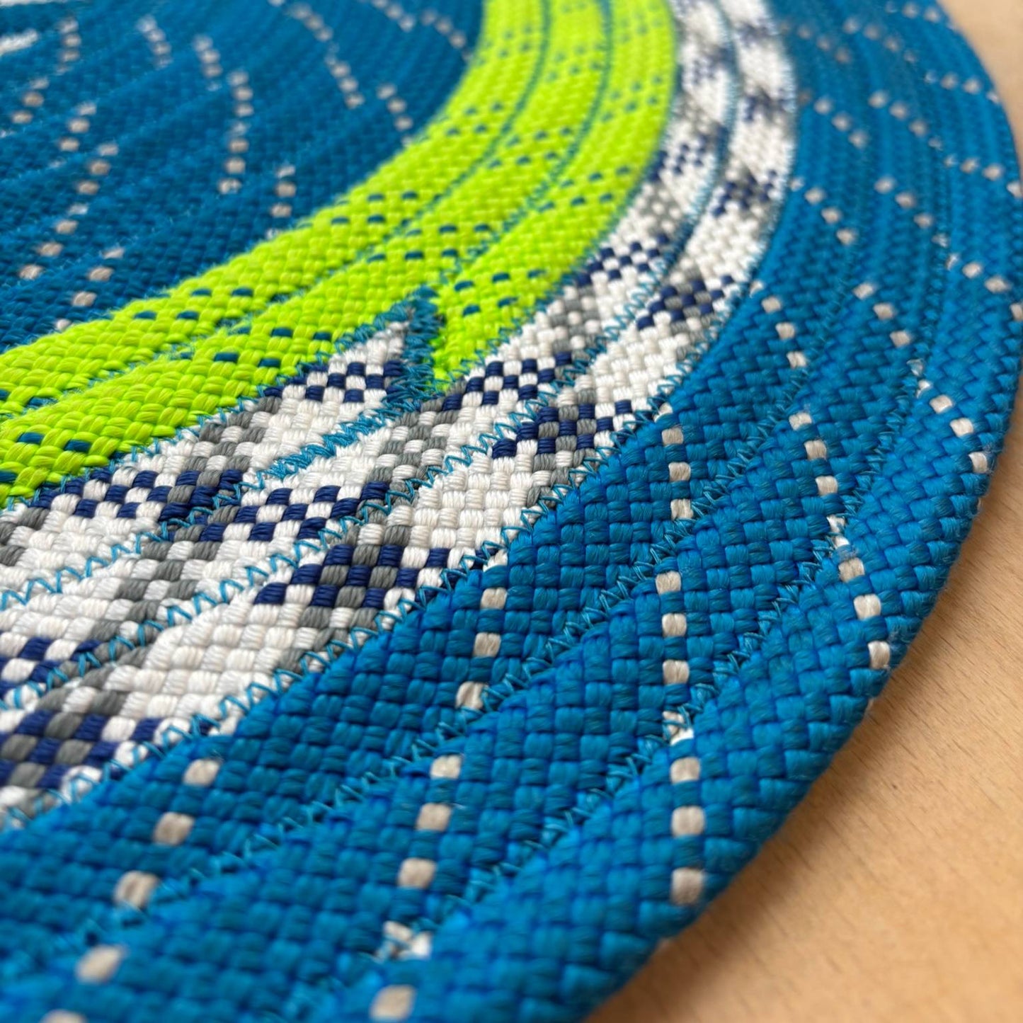 Upcycled Climbing Rope Rug - Statics