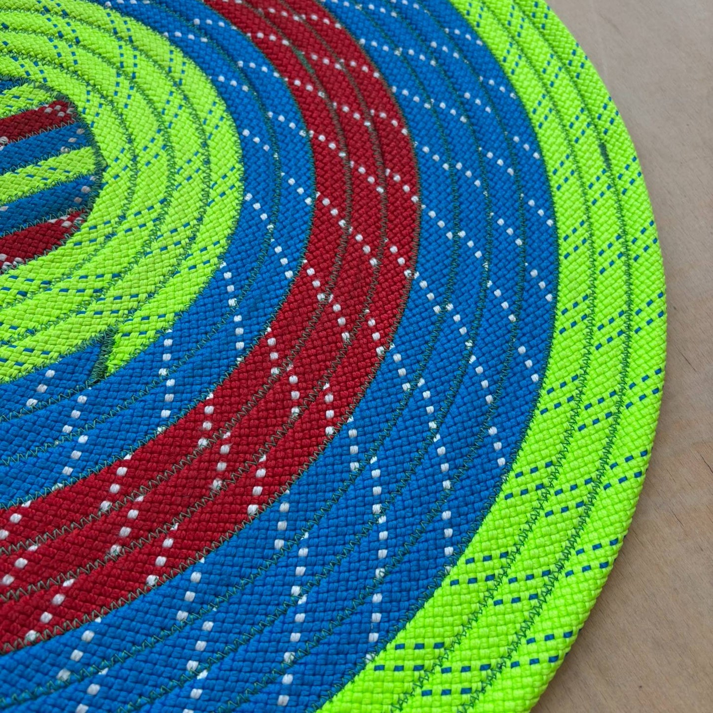 Upcycled Climbing Rope Rug - Statics