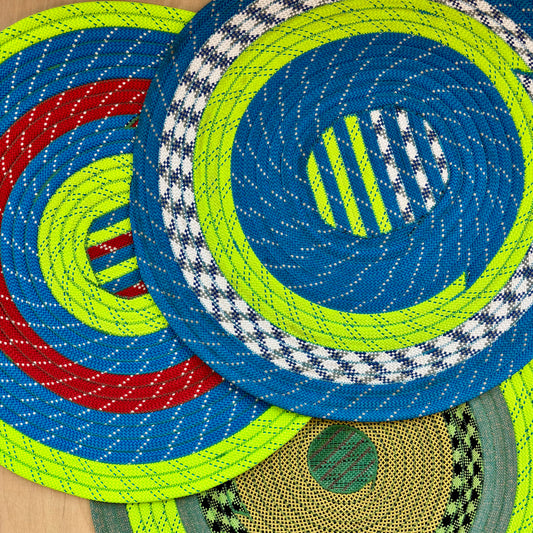 Upcycled Climbing Rope Rug - Statics