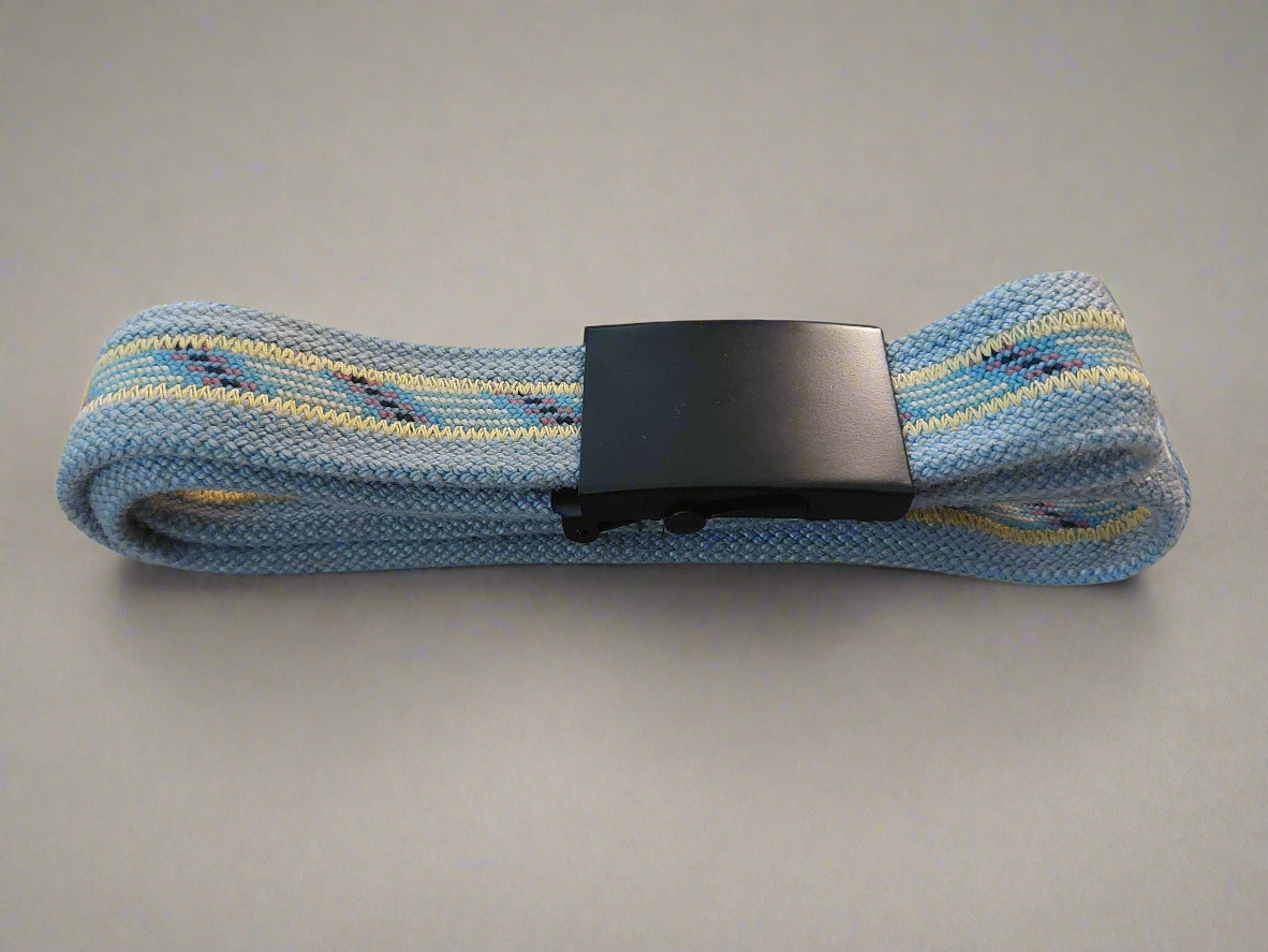 Recycled Rope Belt: Blue